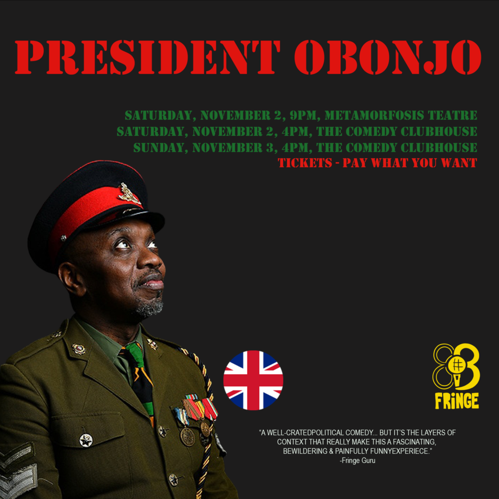 President Obonjo Barcelona Fringe poster