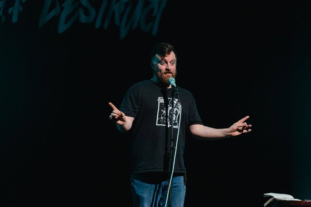 Tom Evans performs at the Leicester Comedy Festival 2025